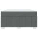 vidaXL Ágykeret matracmal Sötétszürke 140 x 200 cm szövet