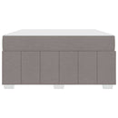 vidaXL Ágykeret matracmal Tópszínű 140 x 200 cm szövet