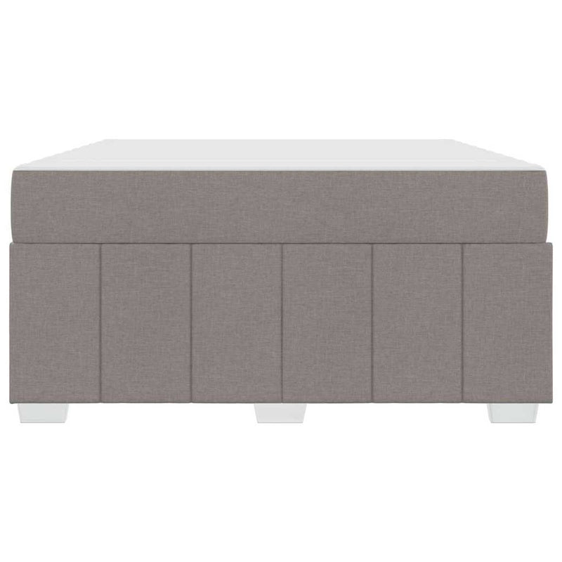 vidaXL Ágykeret matracmal Tópszínű 140 x 200 cm szövet