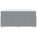 vidaXL Ágykeret matracmal Világosszürke 160 x 200 cm szövet