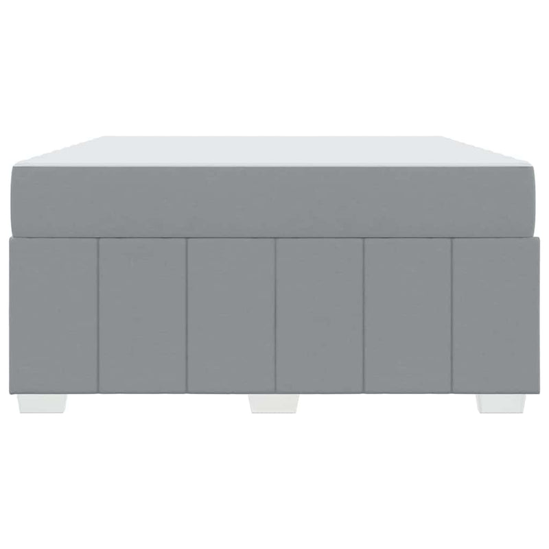 vidaXL Ágykeret matracmal Világosszürke 160 x 200 cm szövet