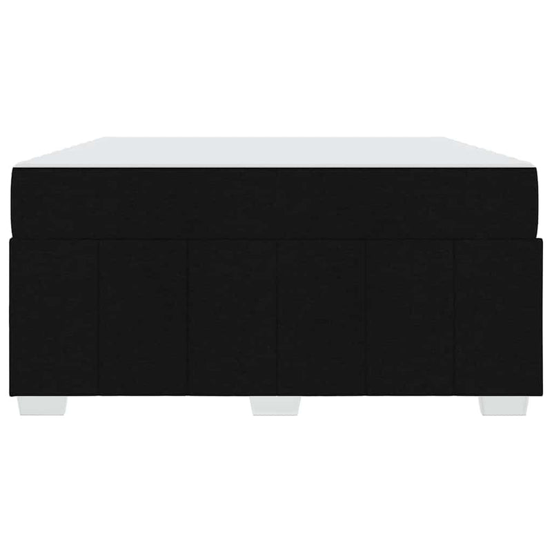 vidaXL Ágykeret matracmal Fekete 160 x 200 cm szövet