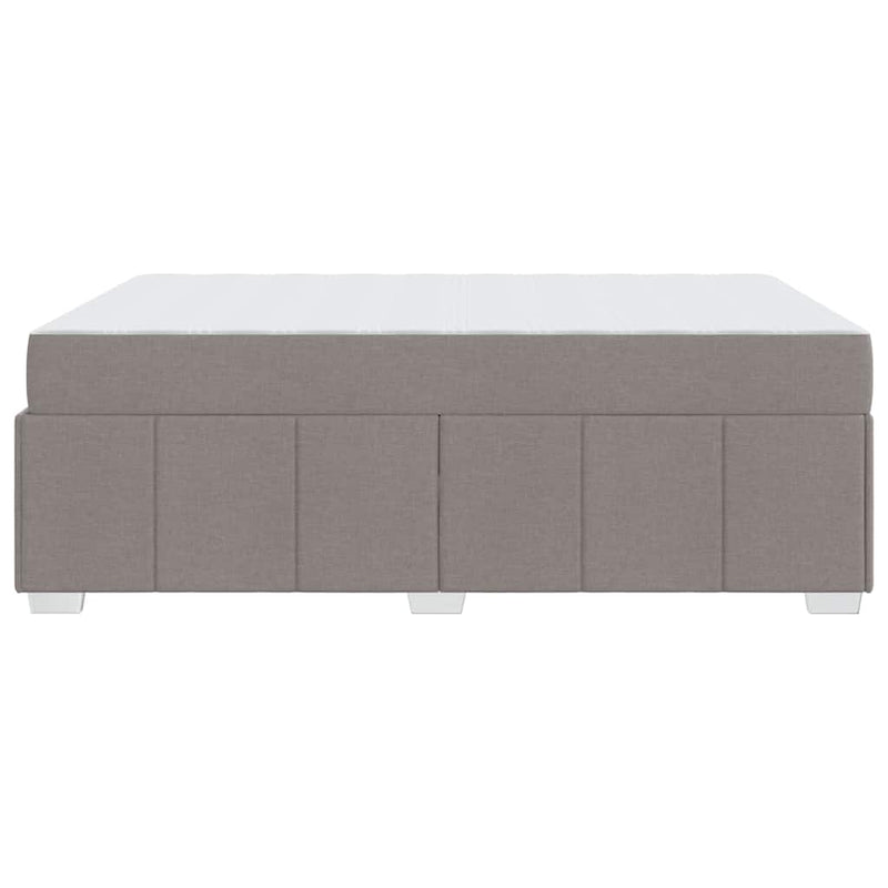 vidaXL Ágykeret matracmal Tópszínű 160 x 200 cm szövet