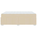 vidaXL Ágykeret matracmal Krém 160 x 200 cm szövet