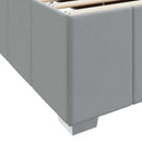 vidaXL Ágykeret matracmal Világosszürke 180 x 200 cm szövet