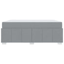 vidaXL Ágykeret matracmal Világosszürke 180 x 200 cm szövet