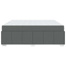 vidaXL Ágykeret matracmal Sötétszürke 180 x 200 cm szövet