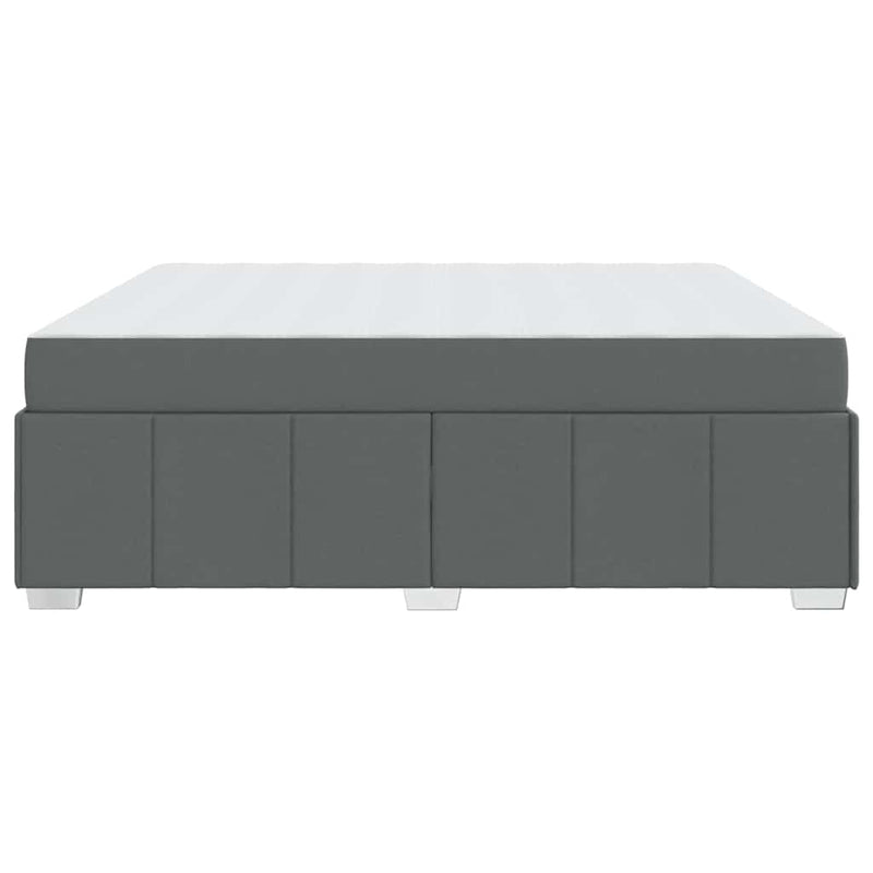 vidaXL Ágykeret matracmal Sötétszürke 180 x 200 cm szövet