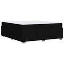 vidaXL Ágykeret matracmal Fekete 180 x 200 cm szövet