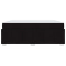 vidaXL Ágykeret matracmal Fekete 180 x 200 cm szövet