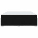 vidaXL Ágykeret matracmal Fekete 180 x 200 cm szövet