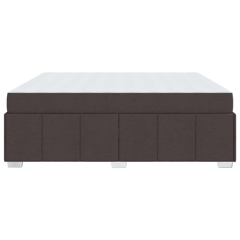 vidaXL Ágykeret matracmal sötétbarna 180 x 200 cm szövet