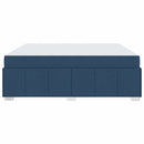 vidaXL Ágykeret matracmal Kék 180 x 200 cm szövet