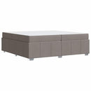 vidaXL Ágykeret matracmal Tópszínű 200 x 200 cm szövet