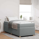 vidaXL Ágykeret matracmal Világosszürke 80 x 200 cm szövet