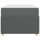 vidaXL Ágykeret matraccal matracmal Sötétszürke 80 x 200 cm szövet