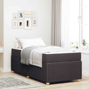 vidaXL Ágykeret matracmal Sötét Barna 80 x 200 cm szövet