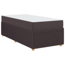 vidaXL Ágykeret matracmal Sötét Barna 80 x 200 cm szövet