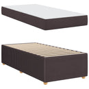 vidaXL Ágykeret matracmal Sötét Barna 80 x 200 cm szövet