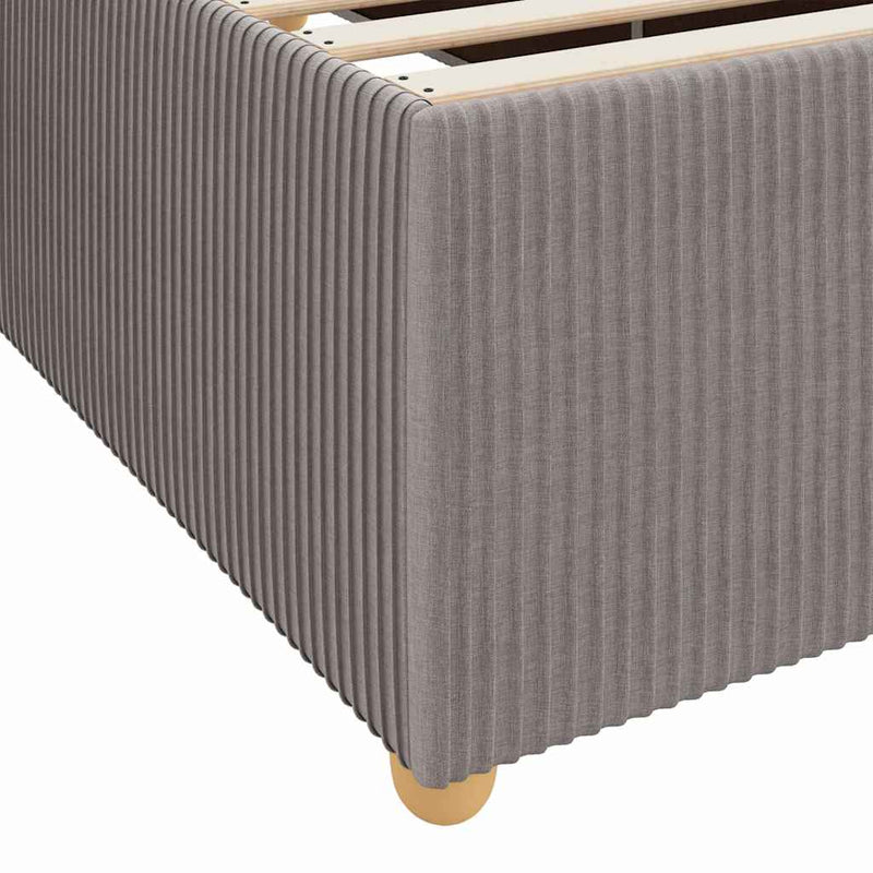 vidaXL Ágykeret matraccal matracmal Tópszínű 80 x 200 cm szövet