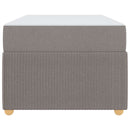 vidaXL Ágykeret matraccal matracmal Tópszínű 80 x 200 cm szövet