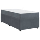 vidaXL Ágykeret matracmal Sötétszürke 80 x 200 cm szövet