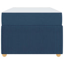 vidaXL Ágykeret matracmal Kék 90 x 200 cm szövet