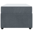 vidaXL Ágykeret matracmal Sötétszürke 90 x 200 cm szövet