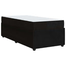 vidaXL Ágykeret matracmal Fekete 90 x 200 cm szövet