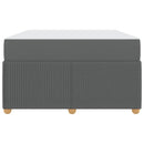 vidaXL Ágykeret matracmal Sötétszürke 120 x 190 cm szövet