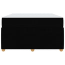 vidaXL Ágykeret matracmal Fekete 120 x 190 cm szövet