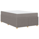 vidaXL Ágykeret matraccal matracmal Tópszínű 120 x 190 cm szövet