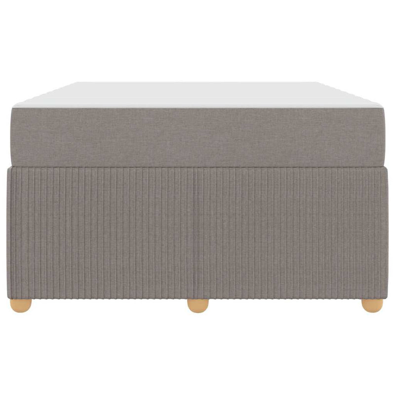 vidaXL Ágykeret matraccal matracmal Tópszínű 120 x 190 cm szövet