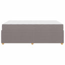 vidaXL Ágykeret matraccal matracmal Tópszínű 120 x 190 cm szövet