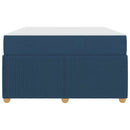 vidaXL Ágykeret matracmal Kék 120 x 190 cm szövet