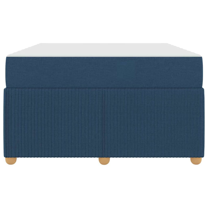 vidaXL Ágykeret matraccal matracmal Kék 120 x 190 cm szövet