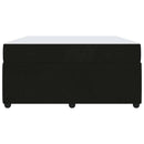 vidaXL Ágykeret matracmal Fekete 140 x 200 cm szövet