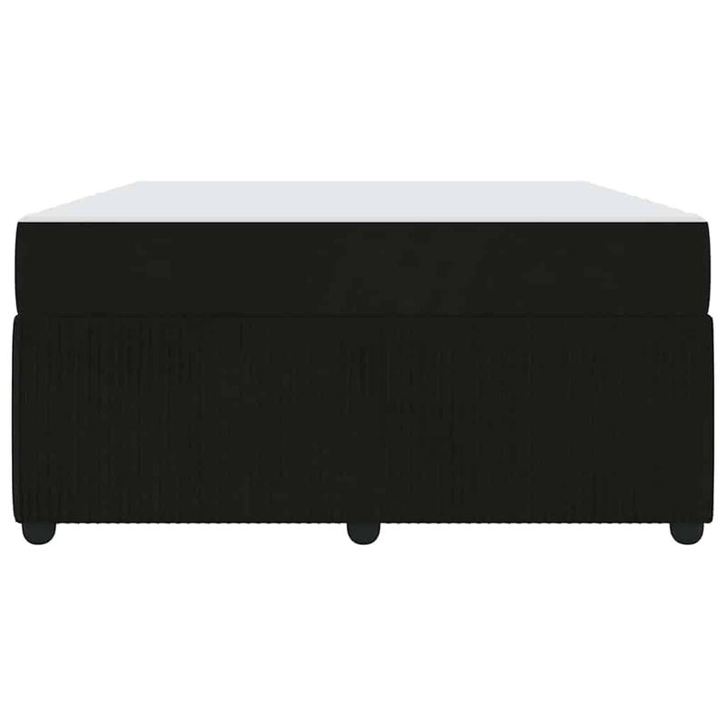 vidaXL Ágykeret matraccal matracmal Fekete 140 x 200 cm Bársony