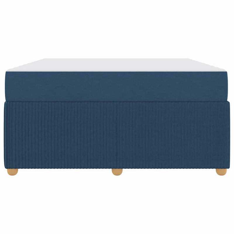 vidaXL Ágykeret matraccal matracmal Kék 160 x 200 cm szövet