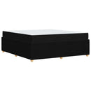 vidaXL Ágykeret matraccal matracmal Fekete 180 x 200 cm szövet
