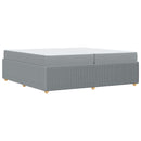 vidaXL Ágykeret matraccal matracmal Világosszürke 200 x 200 cm szövet