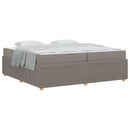 vidaXL Ágykeret matracmal Tópszínű 200 x 200 cm szövet