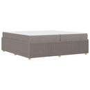 vidaXL Ágykeret matracmal Tópszínű 200 x 200 cm szövet