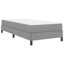 vidaXL Boxrugós ágy matracmal Világosszürke 80 x 200 cm szövet