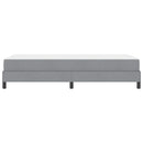 vidaXL Boxrugós ágy matracmal Világosszürke 80 x 200 cm szövet