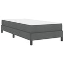 vidaXL Boxrugós ágy matracmal Sötétszürke 80 x 200 cm szövet