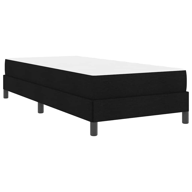 vidaXL Boxrugós ágy matracmal Fekete 80 x 200 cm szövet