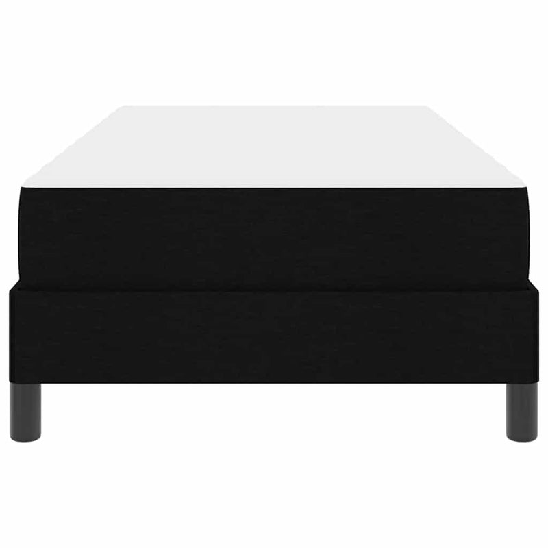 vidaXL Boxrugós ágy matracmal Fekete 80 x 200 cm szövet