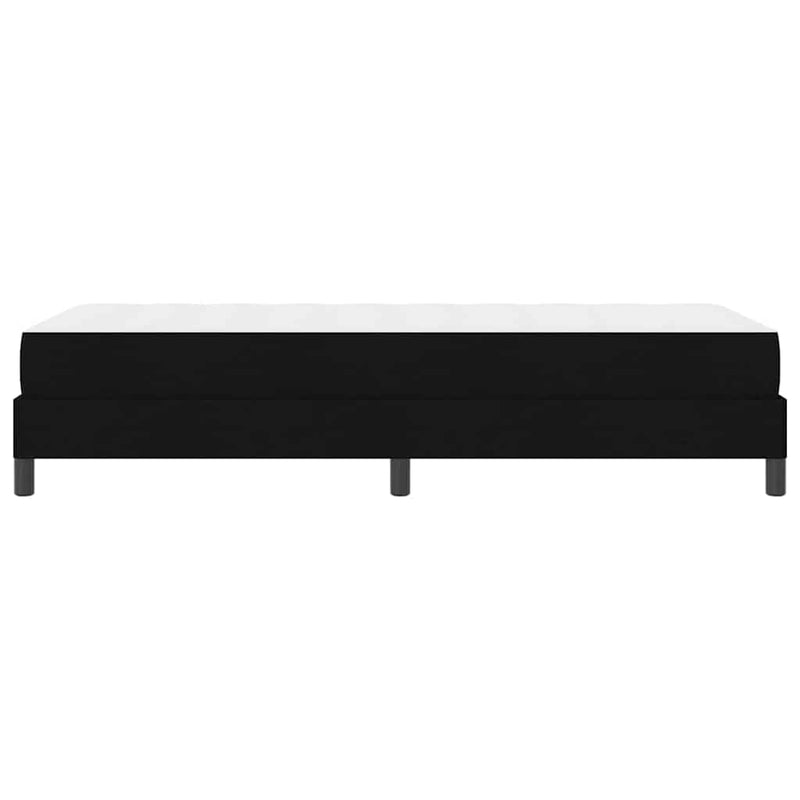 vidaXL Boxrugós ágy matracmal Fekete 80 x 200 cm szövet