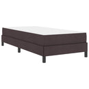 vidaXL Boxrugós ágy matracmal Sötét Barna 80 x 200 cm szövet